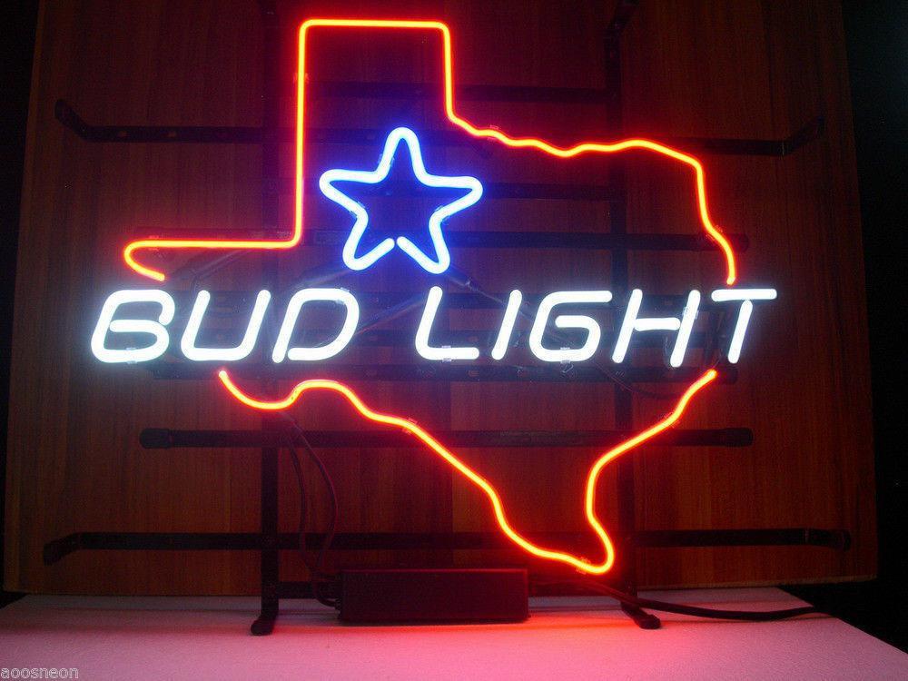 Bud Light Texas Neon Sign
